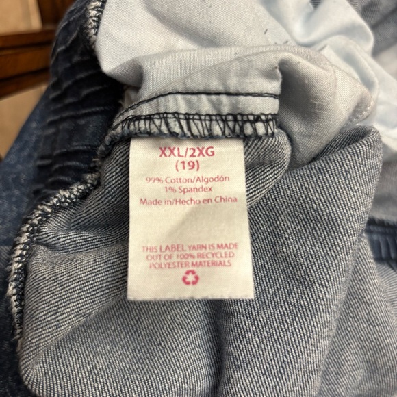 Casual Denim-Blue Women's Drawstring Shorts - Picture 6 of 8